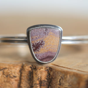 Sonora Jasper Bracelet - Jasper Cuff Bracelet - Sonora Jasper Bangle - OOAK