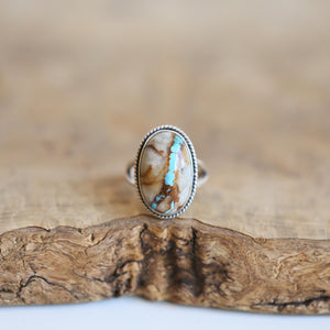 Ready to Ship - Royston Ribbon Turquoise Ring - OOAK Royston Ring - Royston Turquoise Ring