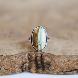 Ready to Ship - Royston Ribbon Turquoise Ring - OOAK Royston Ring - Royston Turquoise Ring