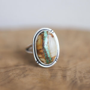 Royston Ribbon Boho Ring - OOAK Royston Ring - Royston Ribbon Turquoise Ring