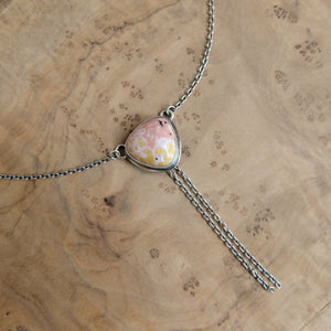 Ocean Jasper Bolo - .925 Silversmith - Ocean Jasper Y Necklace - Ready to Ship