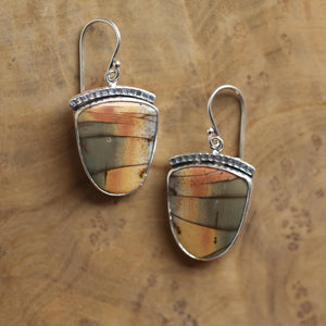 Ready to Ship - Red Creek Jasper Earrings - .925 Sterling Silver Ring - Silversmith - Jasper Drop Earrings