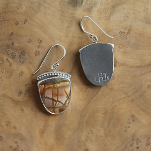 Ready to Ship - Red Creek Jasper Earrings - .925 Sterling Silver Ring - Silversmith - Jasper Drop Earrings